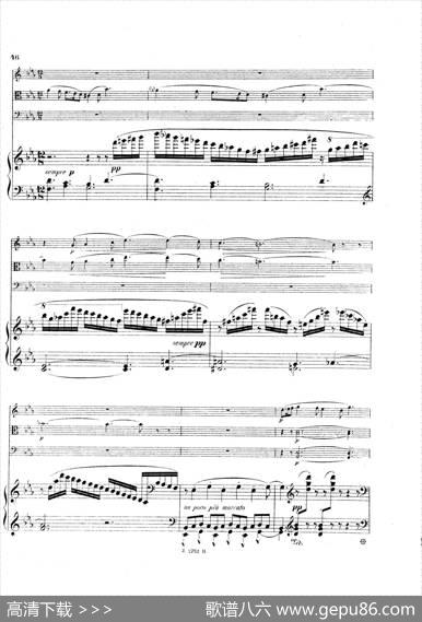 PianoQuartetNo.2ingMinorOp.45（g小调第二钢琴四重奏总谱）|加布里埃尔·福雷