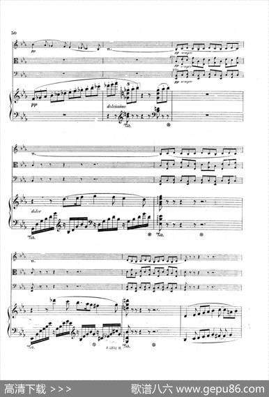 PianoQuartetNo.2ingMinorOp.45（g小调第二钢琴四重奏总谱）|加布里埃尔·福雷