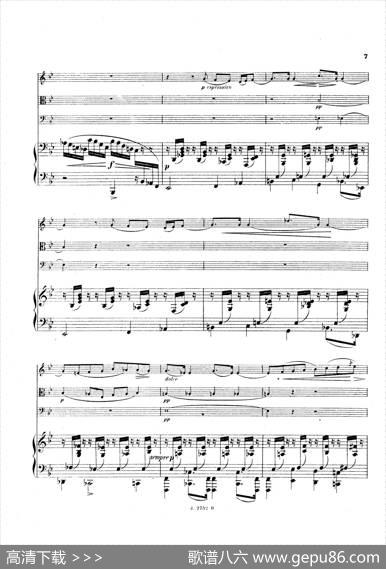 PianoQuartetNo.2ingMinorOp.45（g小调第二钢琴四重奏总谱）|加布里埃尔·福雷