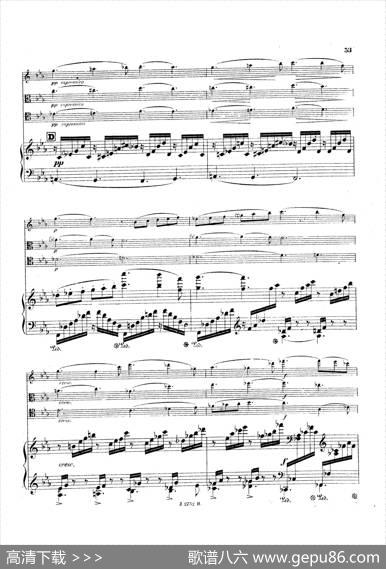 PianoQuartetNo.2ingMinorOp.45（g小调第二钢琴四重奏总谱）|加布里埃尔·福雷
