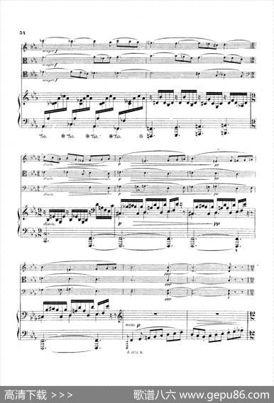PianoQuartetNo.2ingMinorOp.45（g小调第二钢琴四重奏总谱）|加布里埃尔·福雷