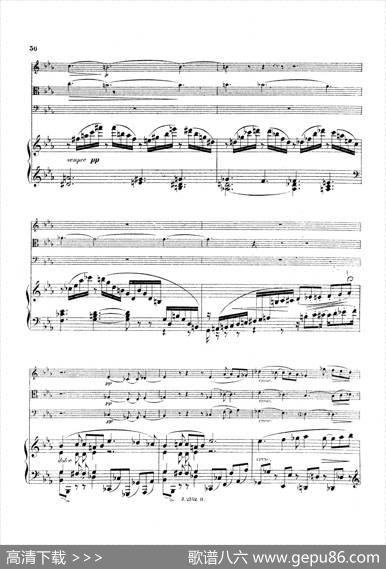 PianoQuartetNo.2ingMinorOp.45（g小调第二钢琴四重奏总谱）|加布里埃尔·福雷