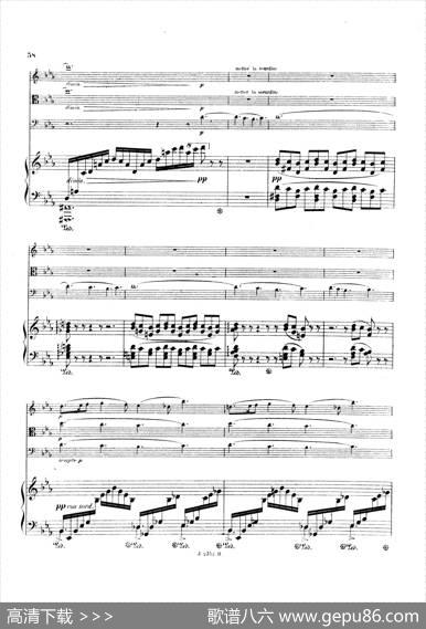 PianoQuartetNo.2ingMinorOp.45（g小调第二钢琴四重奏总谱）|加布里埃尔·福雷