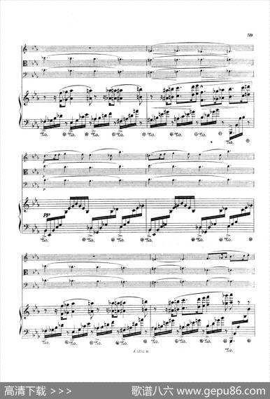 PianoQuartetNo.2ingMinorOp.45（g小调第二钢琴四重奏总谱）|加布里埃尔·福雷