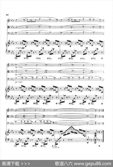PianoQuartetNo.2ingMinorOp.45（g小调第二钢琴四重奏总谱）|加布里埃尔·福雷