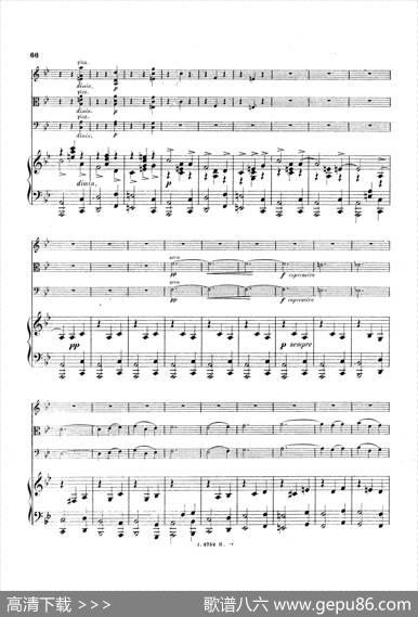 PianoQuartetNo.2ingMinorOp.45（g小调第二钢琴四重奏总谱）|加布里埃尔·福雷