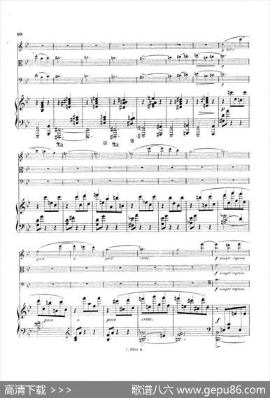 PianoQuartetNo.2ingMinorOp.45（g小调第二钢琴四重奏总谱）|加布里埃尔·福雷