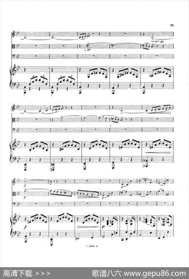 PianoQuartetNo.2ingMinorOp.45（g小调第二钢琴四重奏总谱）|加布里埃尔·福雷