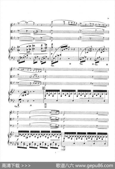PianoQuartetNo.2ingMinorOp.45（g小调第二钢琴四重奏总谱）|加布里埃尔·福雷
