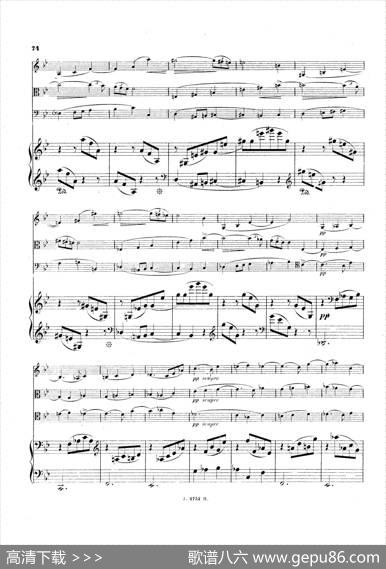 PianoQuartetNo.2ingMinorOp.45（g小调第二钢琴四重奏总谱）|加布里埃尔·福雷
