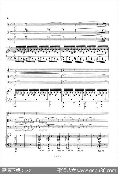 PianoQuartetNo.2ingMinorOp.45（g小调第二钢琴四重奏总谱）|加布里埃尔·福雷