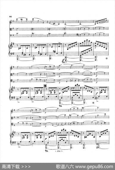 PianoQuartetNo.2ingMinorOp.45（g小调第二钢琴四重奏总谱）|加布里埃尔·福雷