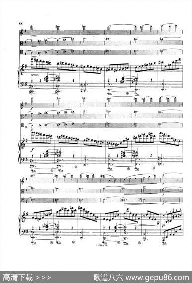 PianoQuartetNo.2ingMinorOp.45（g小调第二钢琴四重奏总谱）|加布里埃尔·福雷