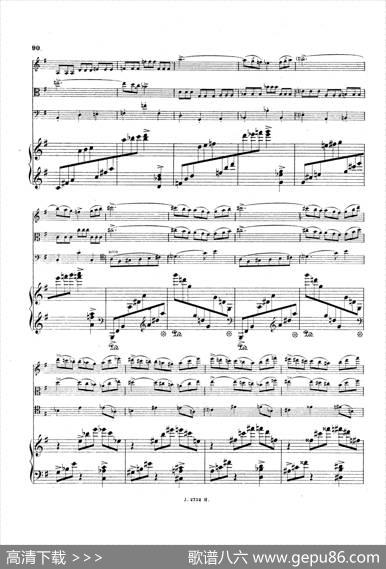 PianoQuartetNo.2ingMinorOp.45（g小调第二钢琴四重奏总谱）|加布里埃尔·福雷