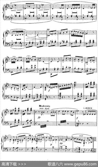 CarmenforSoloPiano（卡门全剧钢琴独奏版）（No.10）|乔治·比才