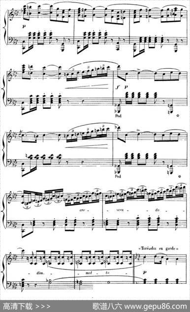 CarmenforSoloPiano（卡门全剧钢琴独奏版）（No.14）|乔治·比才