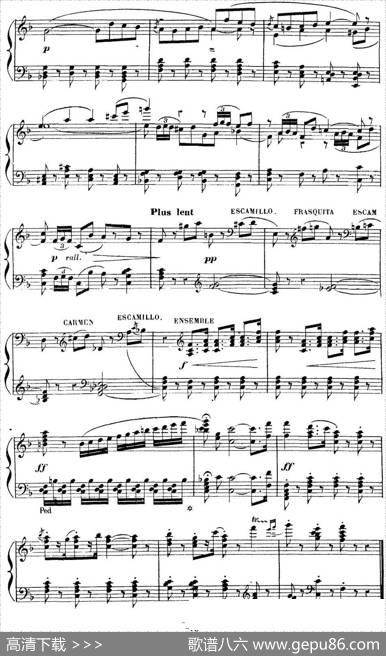 CarmenforSoloPiano（卡门全剧钢琴独奏版）（No.14）|乔治·比才