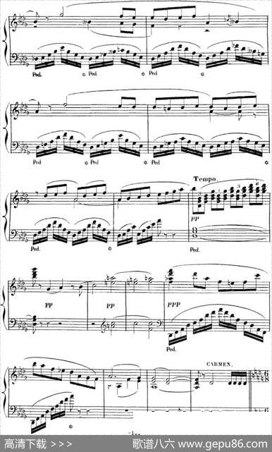 CarmenforSoloPiano（卡门全剧钢琴独奏版）（No.16）|乔治·比才