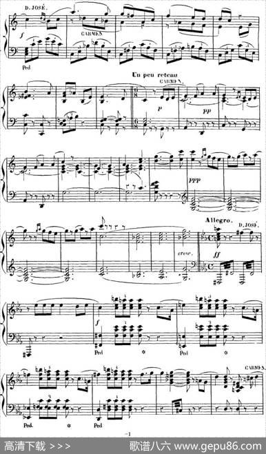 CarmenforSoloPiano（卡门全剧钢琴独奏版）（No.16）|乔治·比才
