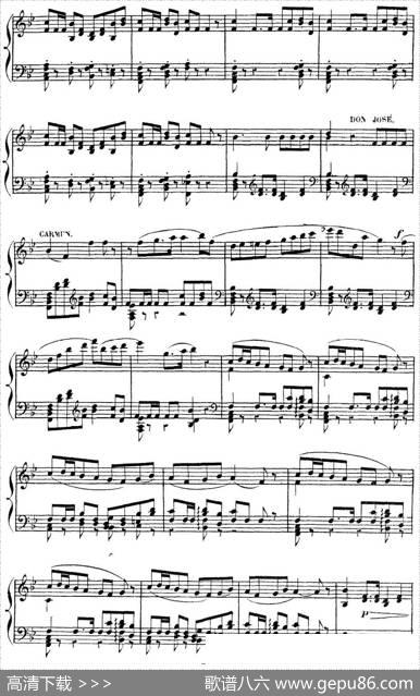 CarmenforSoloPiano（卡门全剧钢琴独奏版）（No.16）|乔治·比才