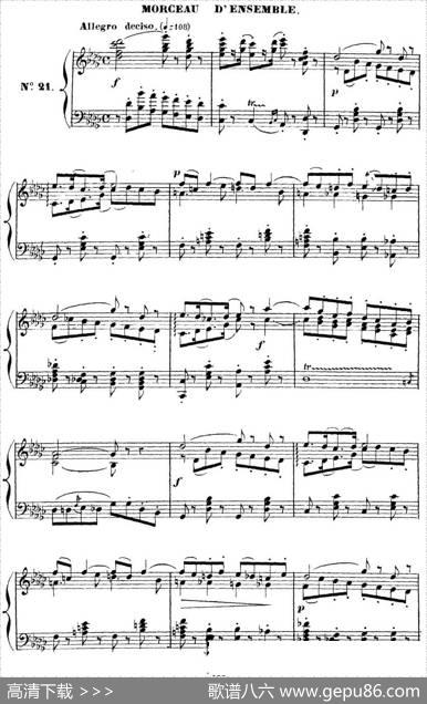 CarmenforSoloPiano（卡门全剧钢琴独奏版）（No.21）|乔治·比才