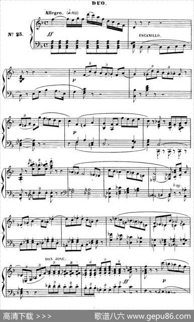 CarmenforSoloPiano（卡门全剧钢琴独奏版）（No.23）|乔治·比才