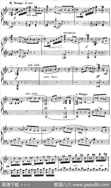 CarmenforSoloPiano（卡门全剧钢琴独奏版）（No.23）|乔治·比才