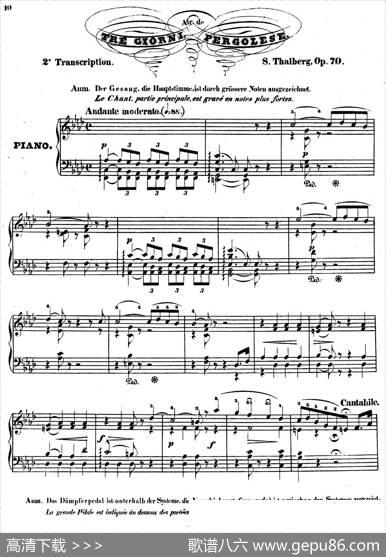 TheArtofSingingAppliedtothePianoOp.70（钢琴歌唱的艺术）|西伊斯蒙德·塔尔贝格