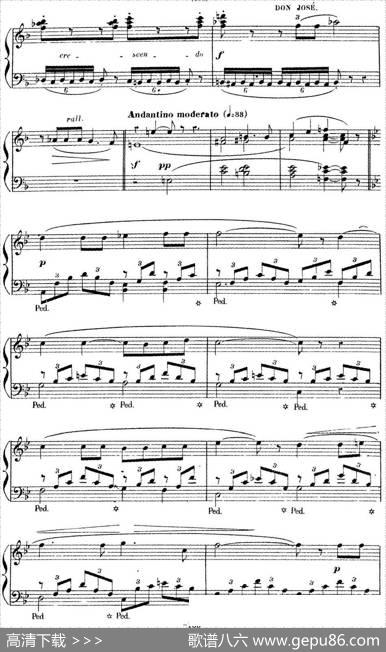 CarmenforSoloPiano（卡门全剧钢琴独奏版）（No.24）|乔治·比才