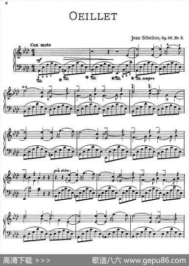 TheFlowers（花之组曲）（Op.85.Nr.2-石竹）|简·西贝柳斯