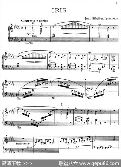 TheFlowers（花之组曲）（Op.85.Nr.3-鸢尾）|简·西贝柳斯