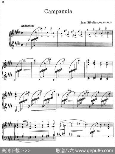 TheFlowers（花之组曲）（Op.85.Nr.5-风铃草）|简·西贝柳斯