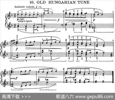 ForChildrenSz.42（献给孩子们·16）|巴托克