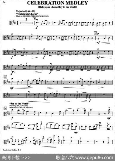 CELEBRATIONMEDLEY（中提琴分谱）