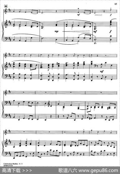 CELEBRATIONMEDLEY（钢琴伴奏谱）