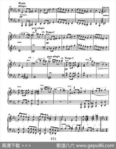 ChoralFantasiaincMinorOp.80（c小调合唱幻想曲·钢琴独奏版）|路德维希·冯·贝多芬
