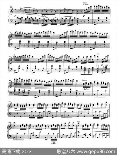 ChoralFantasiaincMinorOp.80（c小调合唱幻想曲·钢琴独奏版）|路德维希·冯·贝多芬