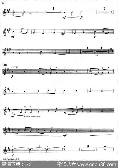 IV.ODUFROHLICHE／ECHOCAROL（小提琴分谱）