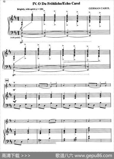 IV.ODUFROHLICHE／ECHOCAROL（钢琴伴奏谱）