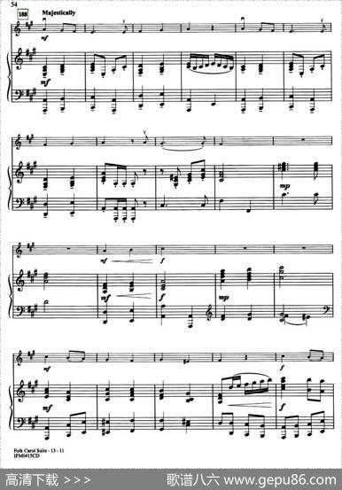 IV.ODUFROHLICHE／ECHOCAROL（钢琴伴奏谱）
