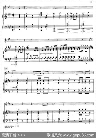 IV.ODUFROHLICHE／ECHOCAROL（钢琴伴奏谱）
