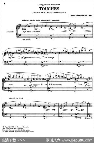 Touches（感触）|里奥纳多·伯恩斯坦