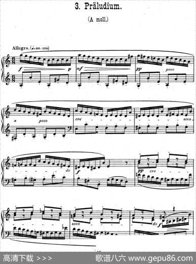 6PreludesandFuguesOp.99（6首前奏曲与赋格·3）|马克斯·雷格