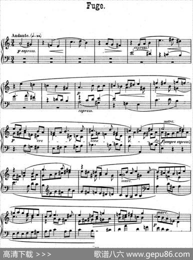 6PreludesandFuguesOp.99（6首前奏曲与赋格·3）|马克斯·雷格