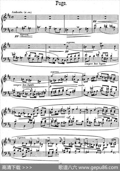 6PreludesandFuguesOp.99（6首前奏曲与赋格·4）|马克斯·雷格