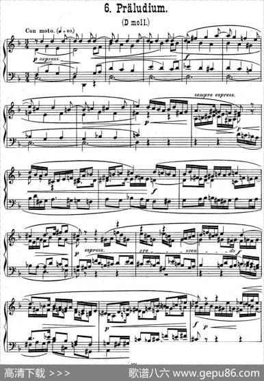 6PreludesandFuguesOp.99（6首前奏曲与赋格·6）|马克斯·雷格