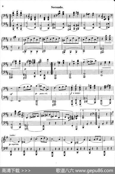 WalzerOp.3-4hands（圆舞曲·四手联弹）|厄恩斯特·凡·多南依