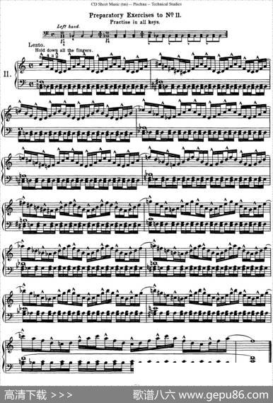 TechnicalStudies60ProgressiveExercises（60首钢琴循序渐进练习曲P21——30）|约瑟夫·皮史纳