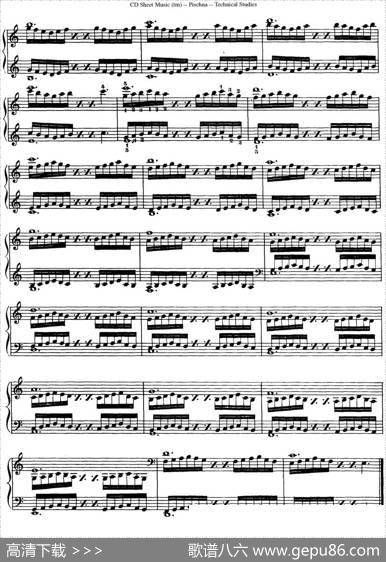 TechnicalStudies60ProgressiveExercises（60首钢琴循序渐进练习曲P21——30）|约瑟夫·皮史纳