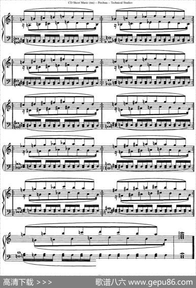 TechnicalStudies60ProgressiveExercises（60首钢琴循序渐进练习曲P21——30）|约瑟夫·皮史纳